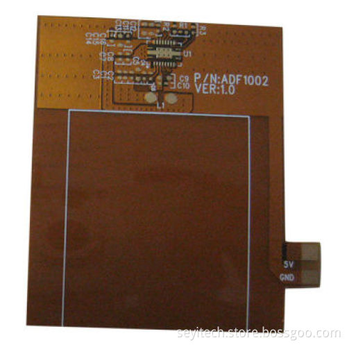 Flexible Circuit Board, 0.15-0.25mm Thickness, Yellow Solder MaskNew